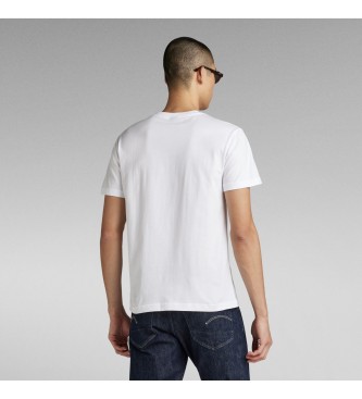 G-Star T-shirt bianca punteggiata 3D