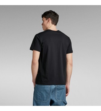 G-Star T-shirt nera punteggiata 3D
