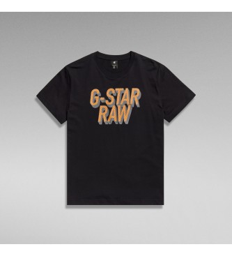 G-Star T-shirt nera punteggiata 3D