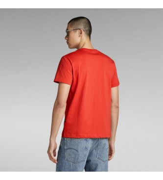 G-Star T-shirt rossa punteggiata 3D
