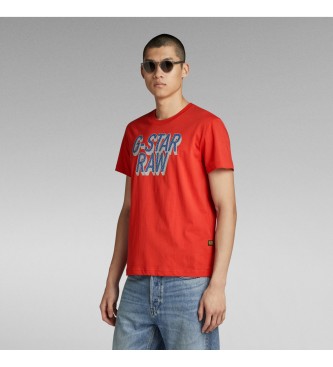 G-Star T-shirt 3D  pois rouge