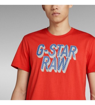 G-Star 3D T-shirt met stippen rood