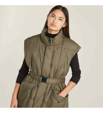 G-Star Belted Padded Vest green