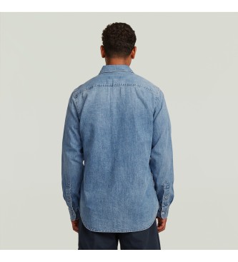 G-Star Camicia slim fit in denim marino blu