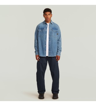 G-Star Camicia slim fit in denim marino blu