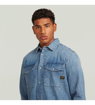 G-Star Camicia slim fit in denim marino blu
