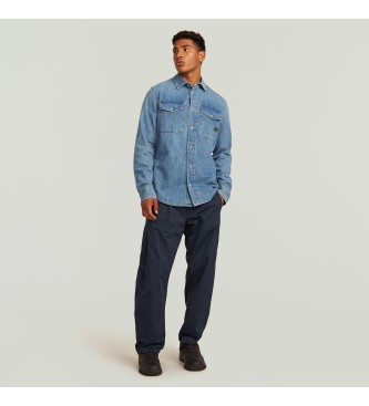 G-Star Camicia slim fit in denim marino blu