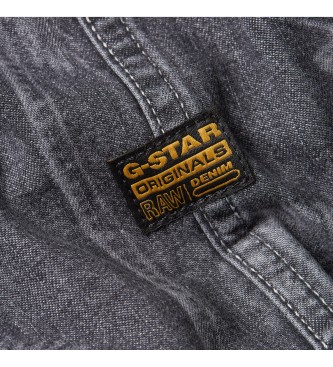 G-Star Schuin Dubbel Regular Overhemd grijs