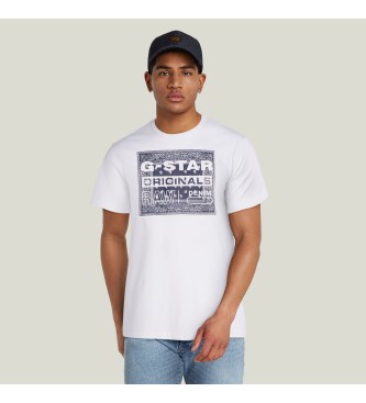 G-Star T-shirt Bandana vit