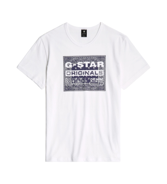 G-Star T-shirt Bandana vit
