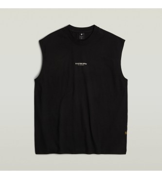 G-Star Boxy mouwloos T-shirt zwart