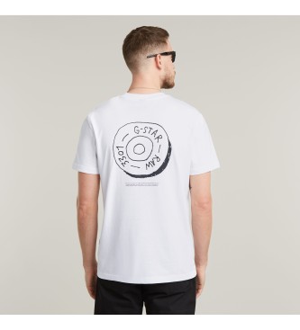 G-Star Button Illustration T-shirt white
