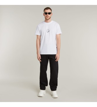 G-Star Button Illustration T-shirt white