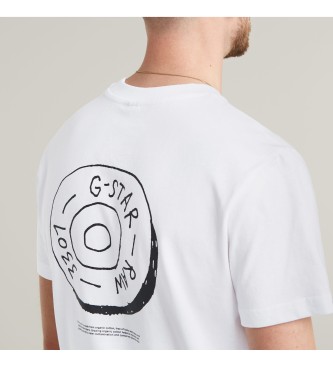 G-Star Button Illustration T-shirt white