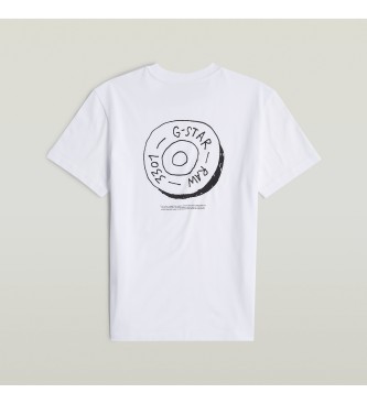 G-Star Button Illustration T-shirt white