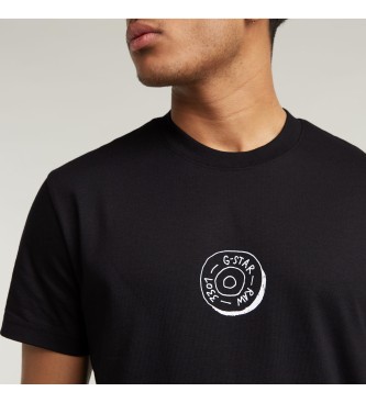 G-Star T-shirt con illustrazione di bottoni neri