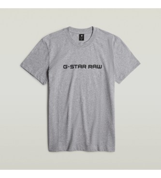 G-Star T-shirt Corporate Script Logo T-shirt cinzenta