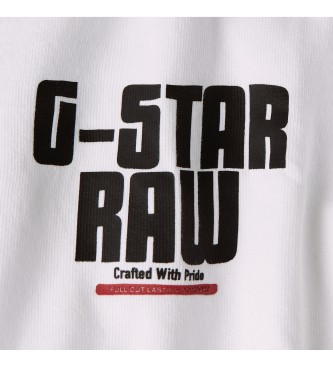 G-Star T-shirt Engine Back Graphic Loose branco