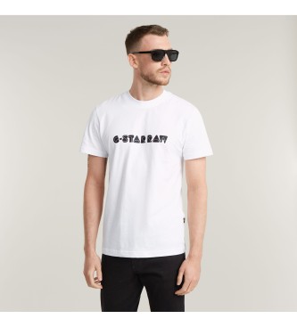 G-Star Camiseta Graphic Script blanco