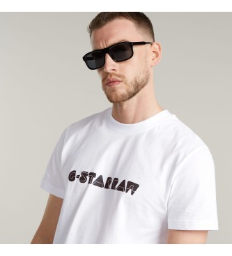 G-Star Camiseta Graphic Script blanco