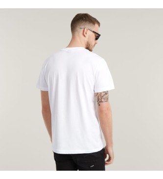 G-Star Camiseta Graphic Script blanco