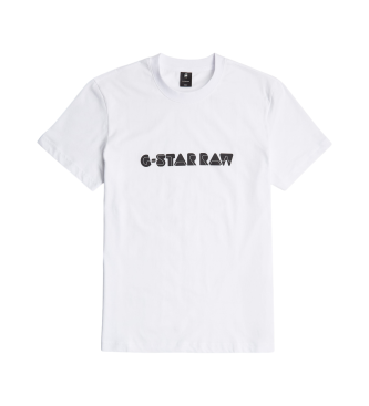 G-Star Camiseta Graphic Script blanco