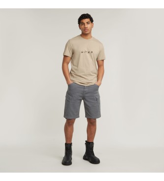 G-Star Handwriting Back Print T-shirt beige