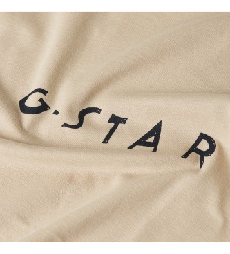 G-Star Handwriting Back Print T-shirt beige