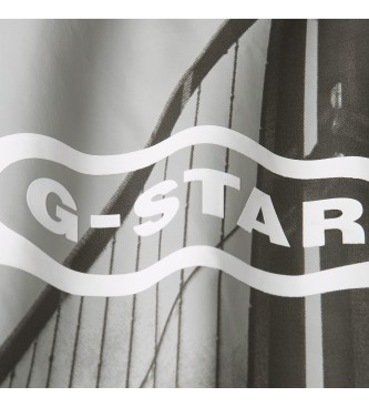 G-Star HQ T-shirt Oldskool Logo Lash biały