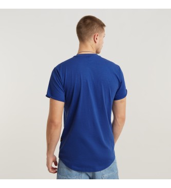 G-Star HQ Oldskool Logo Wimper T-shirt blauw