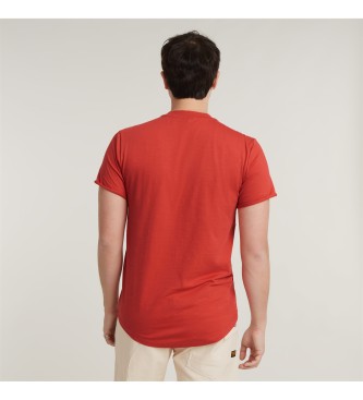 G-Star HQ T-shirt Oldskool Logo Lash vermelho