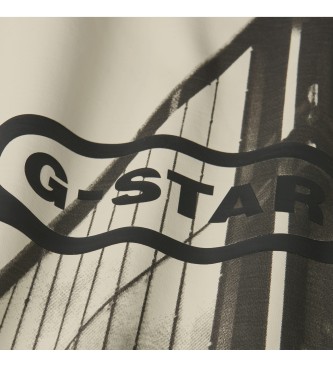 G-Star HQ T-shirt Oldskool Logo Wimper zwart