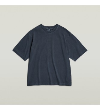 G-Star T-shirt Overdyed Center Boxy azul-marinho