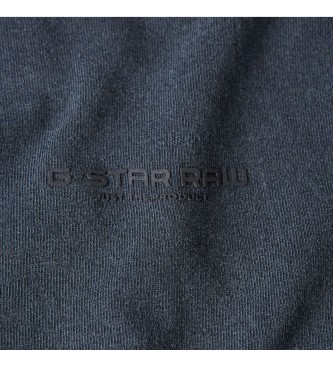 G-Star Majica Overdyed Center Boxy mornariške barve