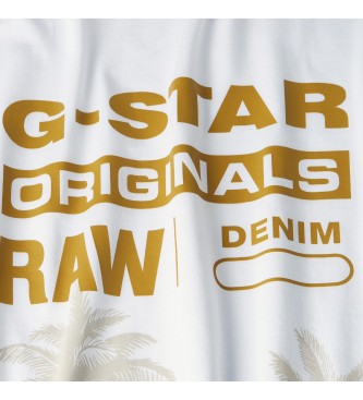 G-Star Camiseta Palm Originals blanco