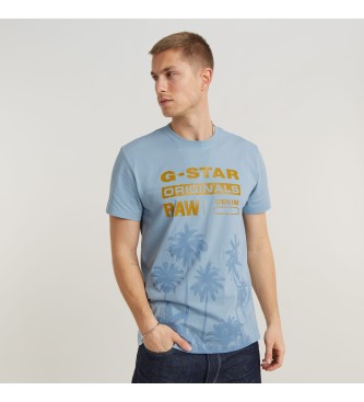 G-Star Palm Originals T-shirt blauw