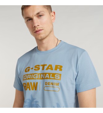 G-Star Palm Originals T-shirt blauw