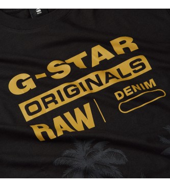 G-Star Majica Palm Originals črna
