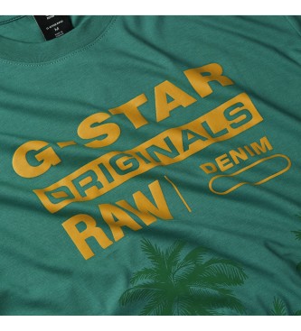 G-Star Palm Originals T-shirt groen