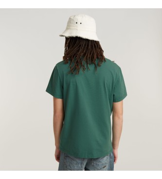 G-Star T-shirt RAW. Verde de construo