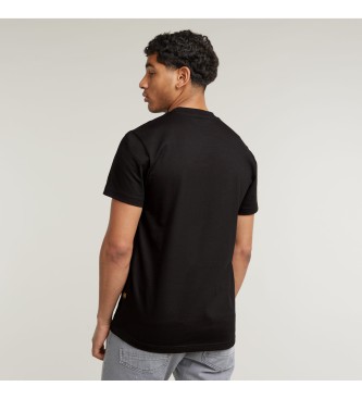 G-Star T-shirt illustr en denim noir