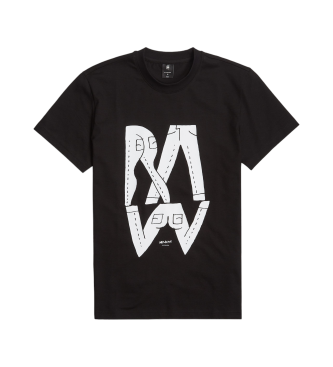 G-Star Denim Illustration T-shirt schwarz