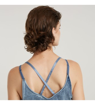 G-Star Spaghetti Blue Tank Top 