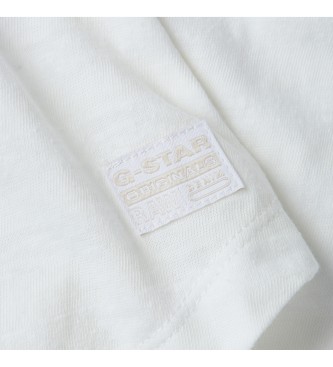 G-Star T-shirt slim bianca ottica
