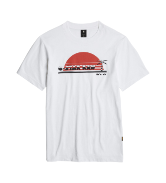 G-Star Camiseta Sunrise Slim blanco