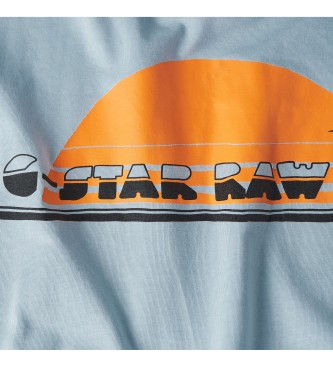 G-Star T-shirt Sunrise Slim niebieski