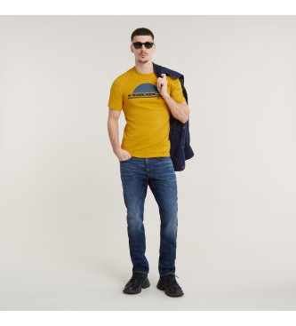 G-Star T-shirt arancione slim Sunrise