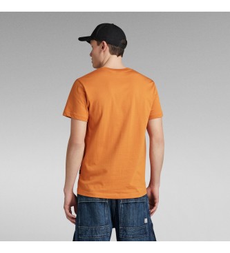 G-Star Kamuflažna majica oranžna