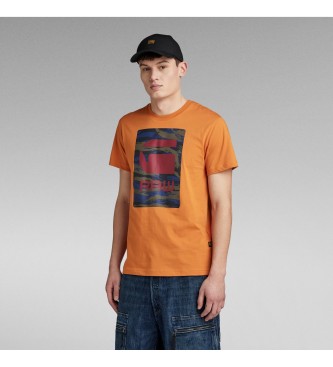 G-Star T-shirt Camo laranja