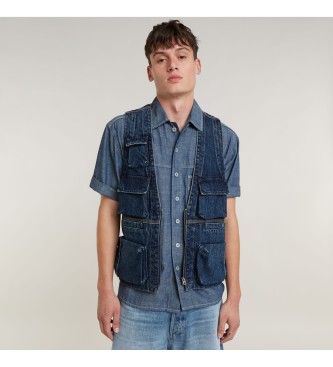 G-Star Gilet di jeans blu